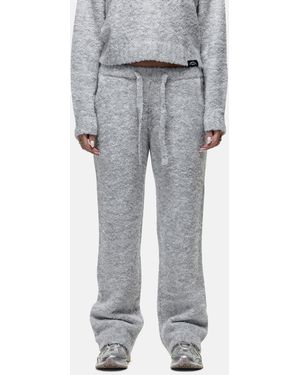 Good For Nothing Bouclé Knitted Joggers - Grey