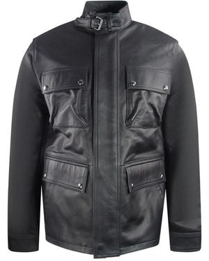 Belstaff Grant Leather Jacket - Grey