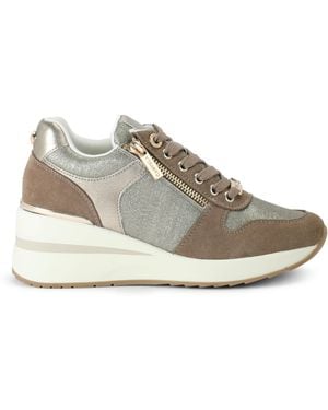 Carvela Kurt Geiger High Rise Trainers - Natural