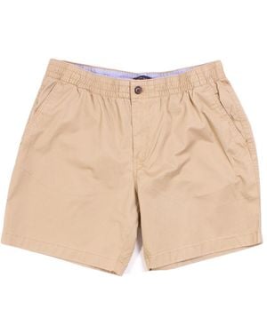 Tommy Hilfiger 7" Inseam Sand Elasticated Waist Chino Buttoned Shorts - Natural