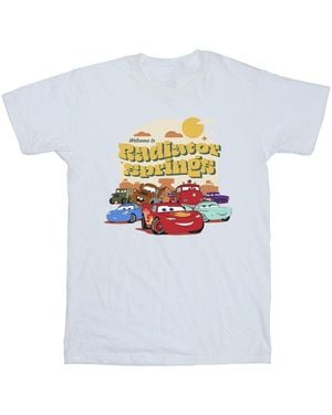 Disney Cars Radiator Springs Group T-Shirt Cotton - White