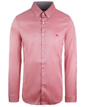 Lacoste Slim Fit Oxford Shirt Cotton - Pink
