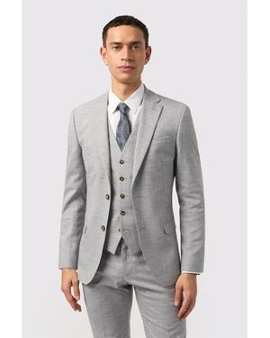 Antique Rogue Single Breasted Two Button Slim Fit Suit Jacket - Grey