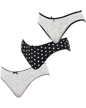 Kisses&Love 3-pack Katoenen Slip Kl10000 - Metallic