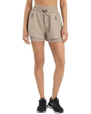 Umbro Ladies Pro Training Shorts (Moon Rock) - Natural