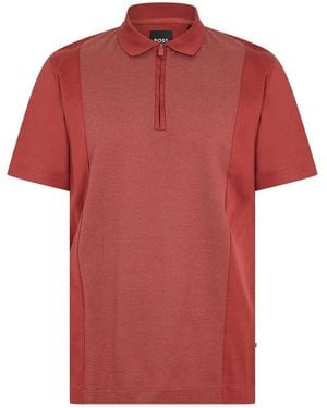 BOSS Paras 365 Collared Short Sleeve Polo Shirt
