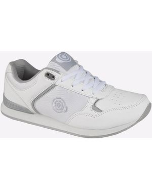 Dek Kitty Lace Up Trainer-Style Bowling Shoe - White