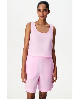 Penti Linen Sleeveless Cami Bodysuit - Pink