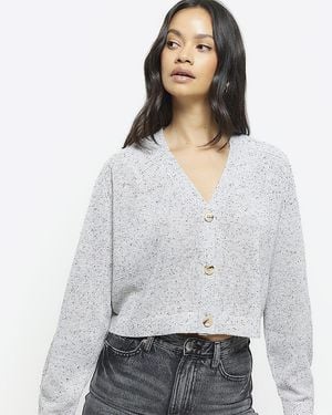 River Island Cardigan Cropped - White