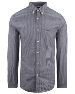 Lacoste Oxford Regular Fit Shirt Cotton - Blue