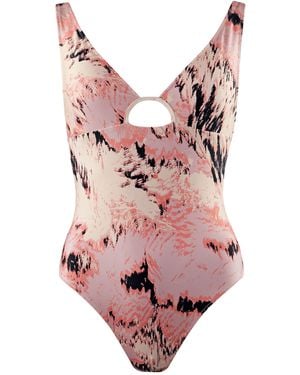 GYMSHARK Strappy Back Light Swimsuit - Pink