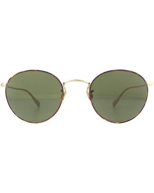 Oliver Peoples Sunglasses Coleridge Ov1186S 530552 Tortoise G-15 Metal - Green