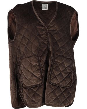 TOTEME Gewatteerd Oversized Vest - Zwart
