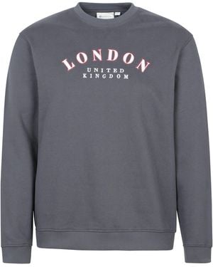 Mountain Warehouse Regional London Sweatshirt Crew Neck Comfy Everyday Pullover Cotton - Grey
