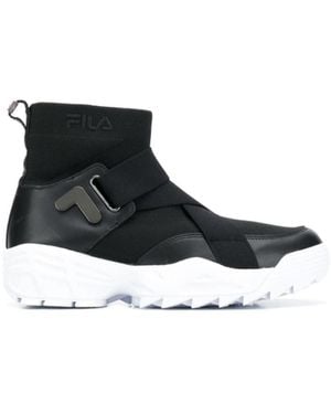 Fila Hi Top Sock Shoes - Black