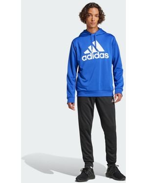adidas French Terry Hooded Track Suit - Blue