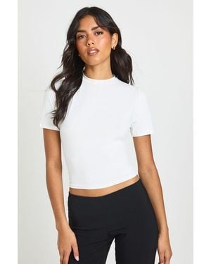 Boohoo Second Skin Crew Neck Everyday Tee - White