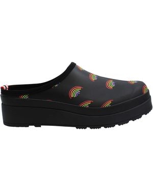 HUNTER Play Mini Print Clogs - Black