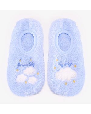 Penti Dream Big Cloud Pattern Slipper Socks - Blue