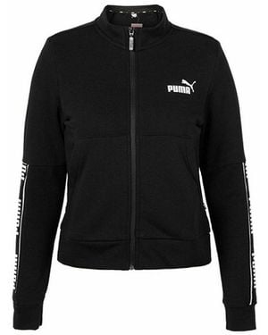 PUMA Long Sleeve Zip Up Track Jacket 581067 01 Cotton - Black