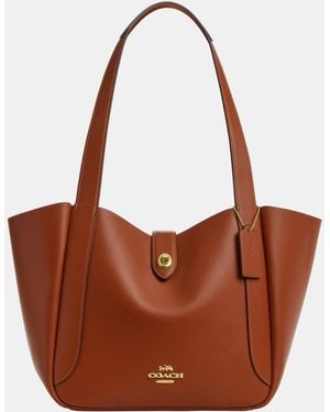 COACH Hadley Turnlock Tote - Brown