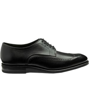 Loake Bale Derby Punched Brogue - Black