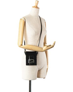 Fendi Canvas Crossbody Bag Textile - White