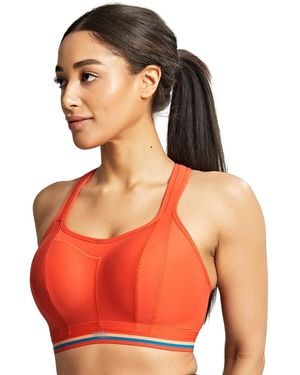 Panache Non Wired Magnetic Racerback Sports Bra - Orange