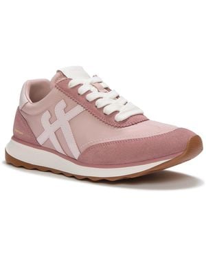 Fitflop X Pantone Retro-Q Suede Rose Trainers - Pink