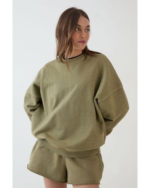 DSGN Studio Heavyweight Washed Oversized Sweatshirt - Green