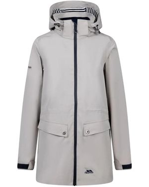 Trespass Ladies Tiverton Waterproof Jacket (Soft) - Grey