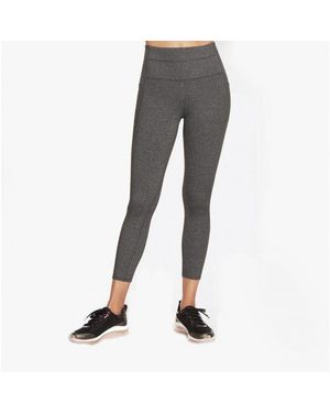 Skechers W03Lg31B/Gys Goflex 7/8 Ii Gym Leggings Charcoal Nylon - Black