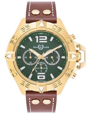 Spears & Walker Genuine Leather Watch 49,0 Mm - Metallic