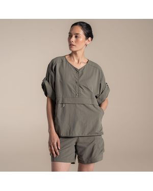 Craghoppers Ladies Medina Nosilife Overhead Short-Sleeved Shirt (Wild) - Grey