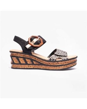 Rieker 68176-00 Sandals Multi - Blue