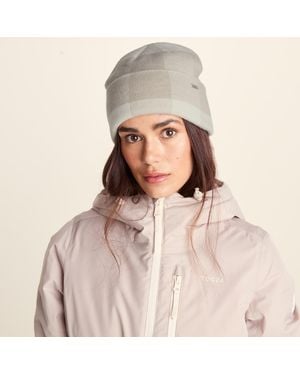 TOG24 Kaz Supersoft Checked Knit Beanie - Natural