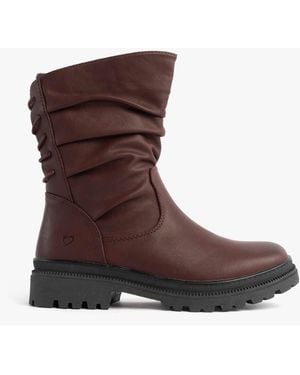 Heavenly Feet Gretel Boots Burgundy - Brown