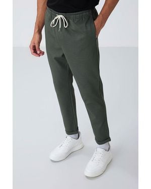 TOMMY LIFE Cotton Joggers - Green