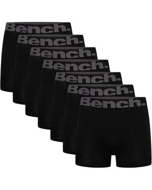 Bench 7 Pack Cotton Boxers Underwear - Black