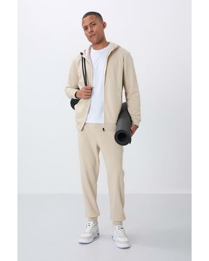 TOMMY LIFE Hooded Sweatshirt And Trousers Set - White