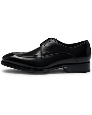 BOSS Rill Derb Lace-Up Almond Toe Oxfords - Black