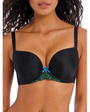 Freya Show-Off Moulded Plunge T-Shirt Bra - Black