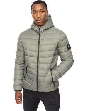 Crosshatch Gattering Mve Padded Jacket (Sage) - Grey