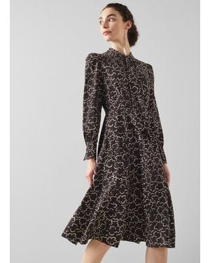LK Bennett Mortimer Dress, /Cream - Black
