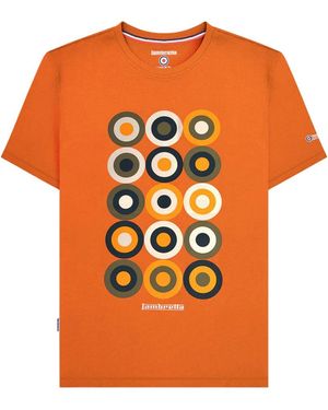 Lambretta Mod Target T-Shirt (Apricot) - Orange