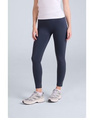 Mountain Warehouse 'Leah' High Rise Leggings Moisture Wicking Stretchy Bottoms Polyamide - Blue