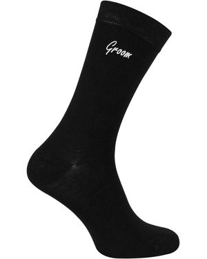 Sock Snob Wedding Socks For Groom Groomsman Best Father Of The And Bride - Black