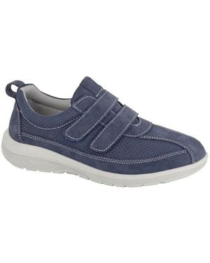 Boulevard Vicenza Leather Shoes (Extra Wide Fit) - Blue
