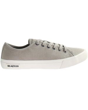 Seavees Monterey Trainer Khaki Plimsolls - Grey