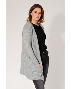 Vero Moda Open Front Pocket Cardigan - Grey